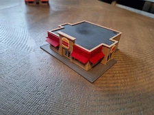 N Scale Burger Fast Food Building custom  Built Fast Food  Restaurant 3D Printed