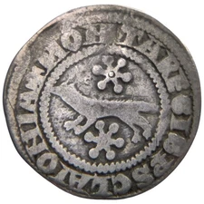 Hungary 1323-1333 Charles Robert Silver Denar Scarce type Medieval Coin 3K