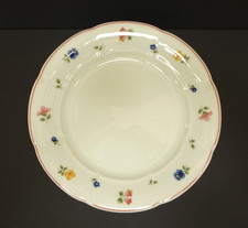 TCM Tchibo Streublumen roter Rand Kuchenteller Frühstücksteller