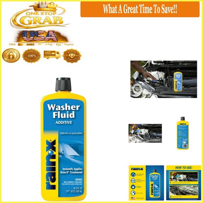 #ad Rain X Washer Fluid Additive 16.9 Fl Oz Windshield Glass Streak Free $16.76