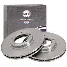 2x A.B.S. BREMSSCHEIBEN 257mm VORNE passend für TOYOTA DYNA HIACE HILUX VW TARO