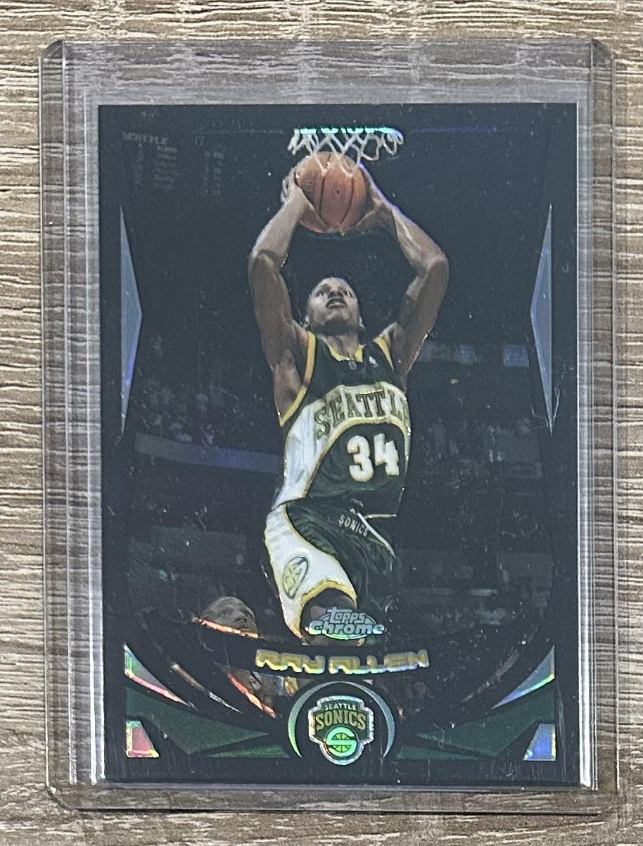 2004-05 Topps Chrome #43 Ray Allen Black Refractor #/500