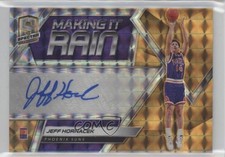2018 Panini Spectra Making it Rain Neon Orange Prizm 1/5 Jeff Hornacek Auto 19bx