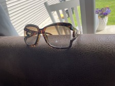 Gucci Italian brown Havana Gold Square Sungla...