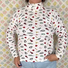VINTAGE 90S the eagles eye long sleeve turtleneck L/XL back to school