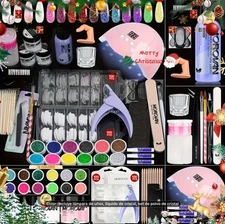 Kit de uñas acrílicas Juego de polvos y líquidos acrílicos,juego completo de uña
