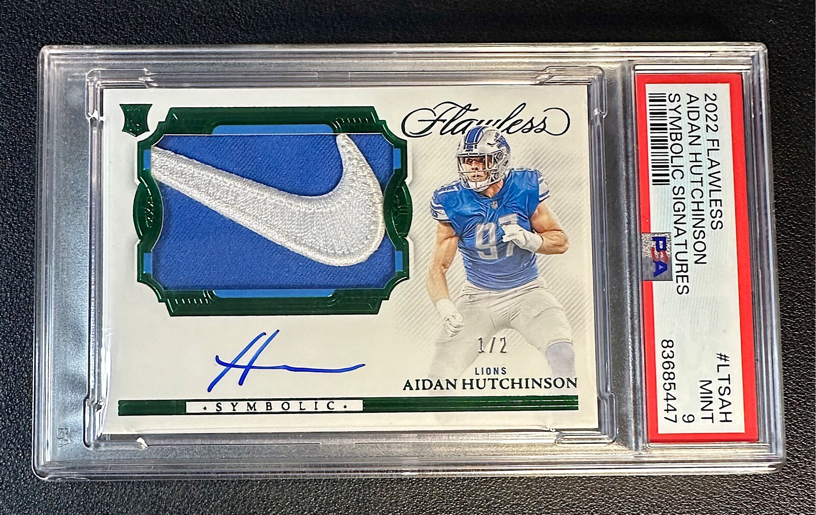 Aidan Hutchinson Panini Flawless Symbolic Signatures #LTSAH Base