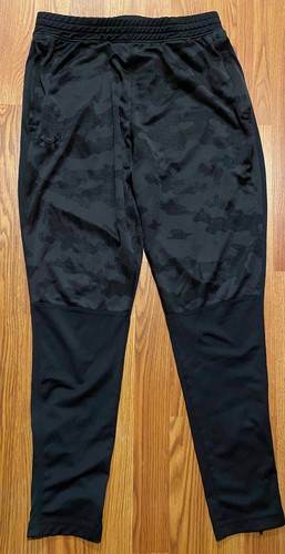 Under Armour Joggers Mens L 30" Track Pants Camo Ankle Zip UA Active
