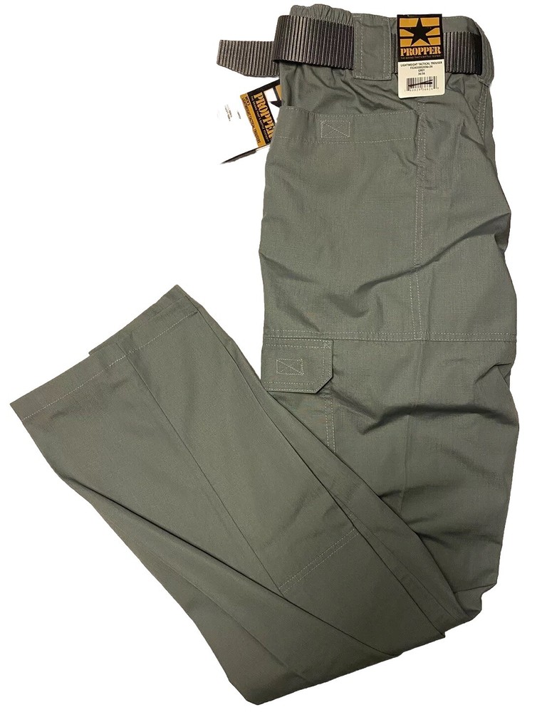 Propper Pants Mens 36X36 Grey Tactical Lightweight 11 Pocket Police Military