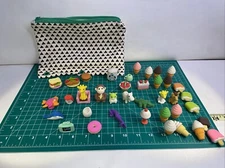 37 Pcs 3D Stationery Erasers Puzzle Cute Food Animal Erasers Random Assortment