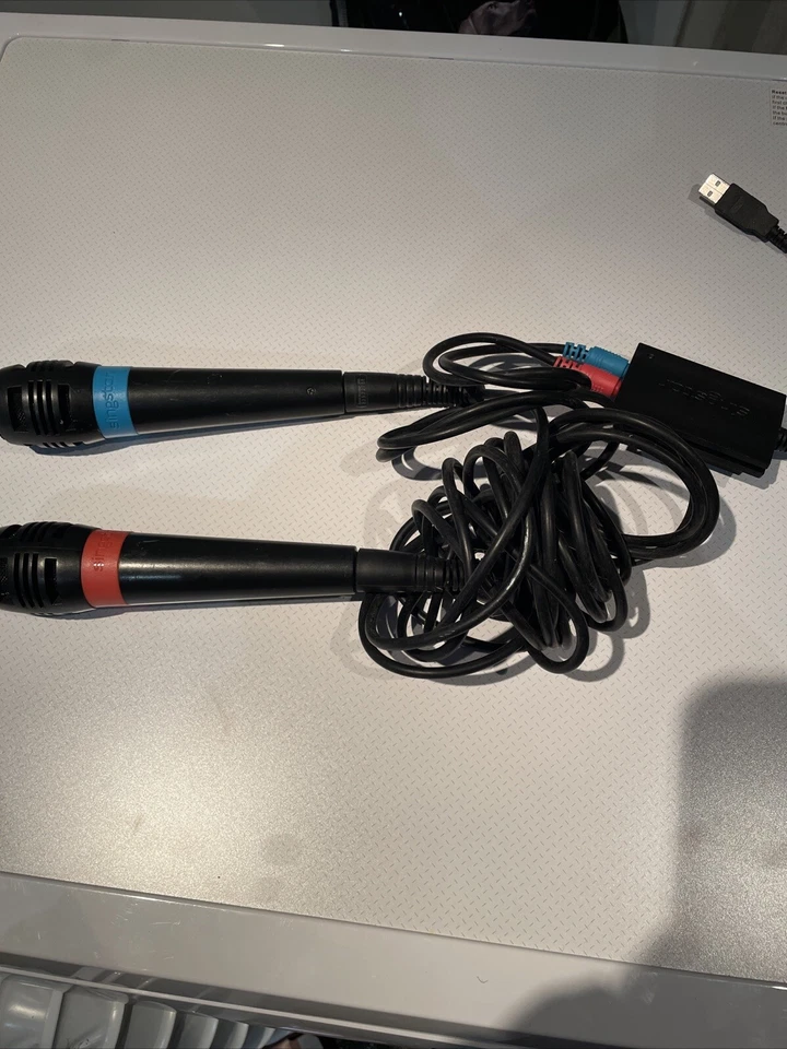 Singstar Microphones With Usb Adapter - Image 3 of 3
