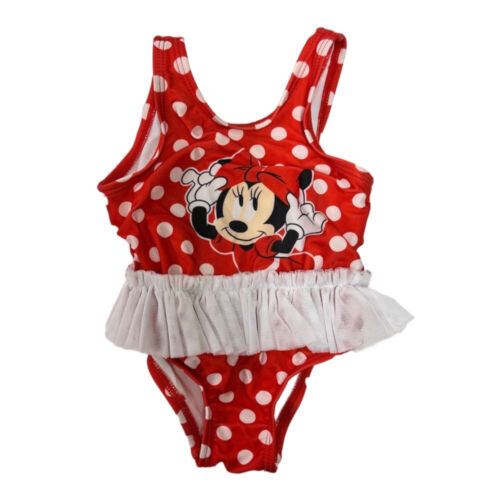 Disney Baby Minnie Mouse Druck Rüschen Badeanzug GRÖSSE 3-6 MONATE