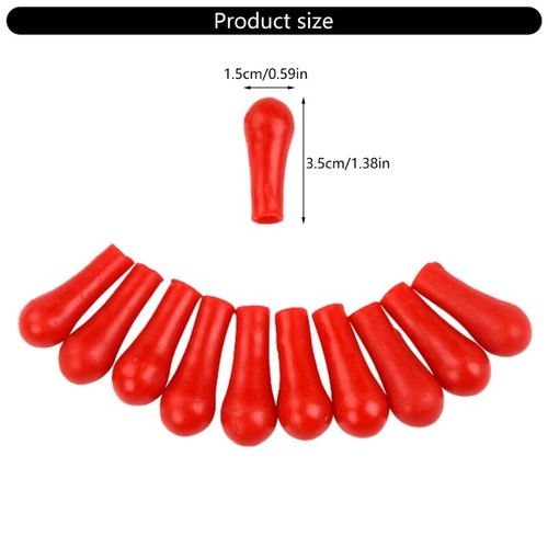 50Pcs Rubber Suction Caps Replacement Dropper Rubber Caps Pipettes Caps for Labs - Picture 8 of 8
