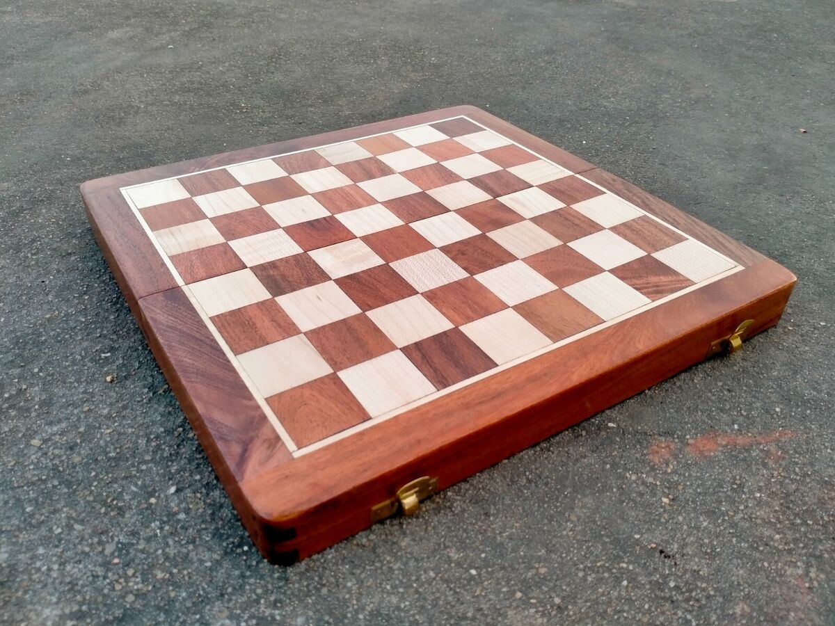 Brown Wooden Chess Board Set, 10inch