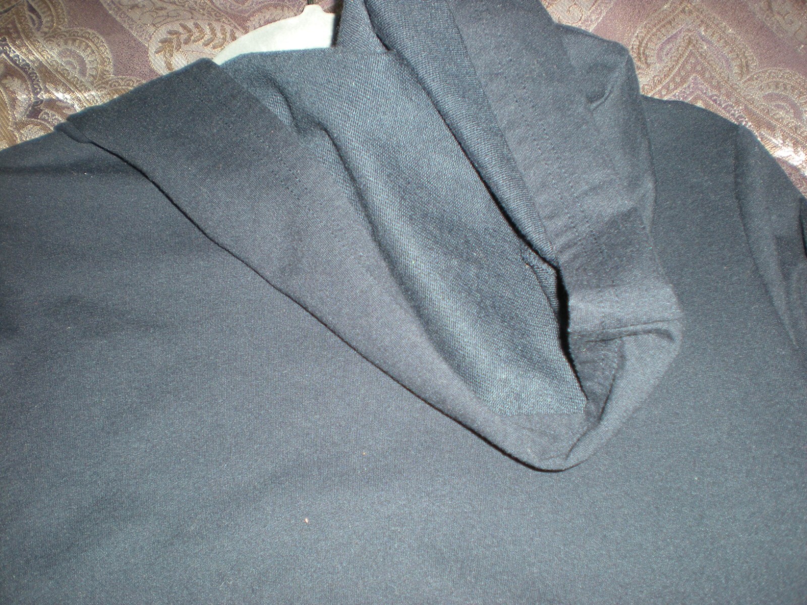 Lusofie Long Front Zip Hooded Robe - Size Large (fits more like a medium)