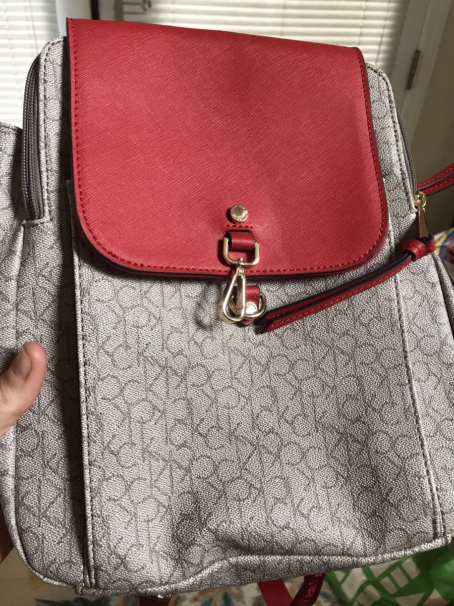 Calvin Klein Red and Gray Backpack Calvin Klein Men main image 3