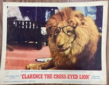 Clarence the Cross-eyed Lion (1965) 11x14 Complete set of 8 Lobby Cards Posters!