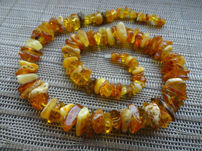 Genuine Baltic Amber Necklace 53cm, 45-50gr