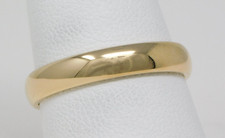 14 kt Yellow Gold 4.1 mm Half Round Wedding Band Ring Size 9 1/4 B4758