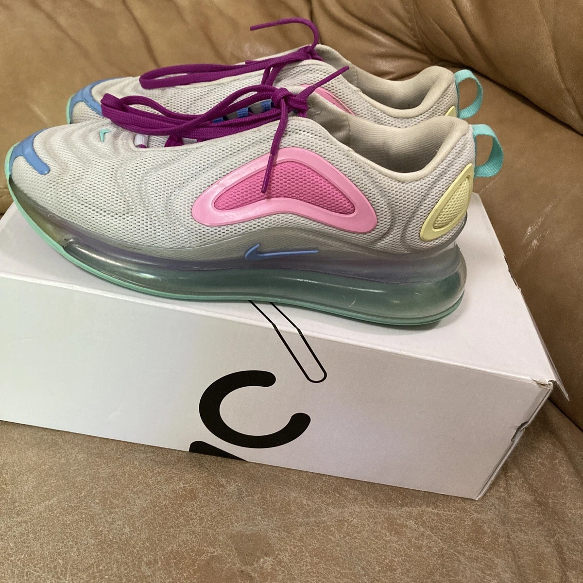 Air max 720 white pink blue cheap