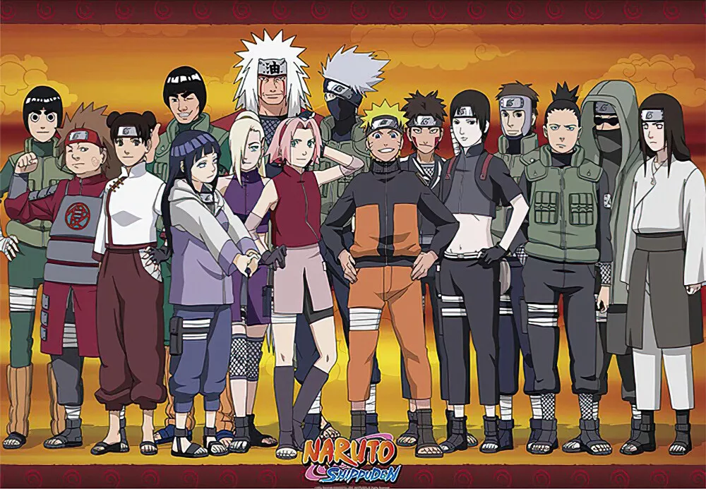 Naruto Shippuden Characters Anime Manga Poster