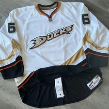 Team Issue 2011-12 Kurtis Foster Anaheim Ducks Jersey 58+ Authentic Pro Cut Game