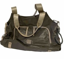 JJ Cole Collection Baby Changing Diaper Bag Purse Style Grey Color Inner Floral