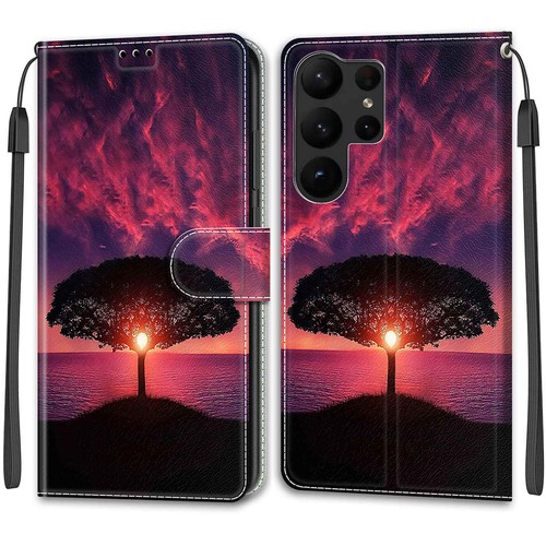 For Samsung S23 Ultra S22 S21 S20 FE S10 Magnetic Leather Pattern Wallet Case - Picture 20 of 32