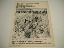NEW FIRST FAMILY 1968 FUTURISTIC Bob Booker & George Foster 1966 Promo Poster Ad