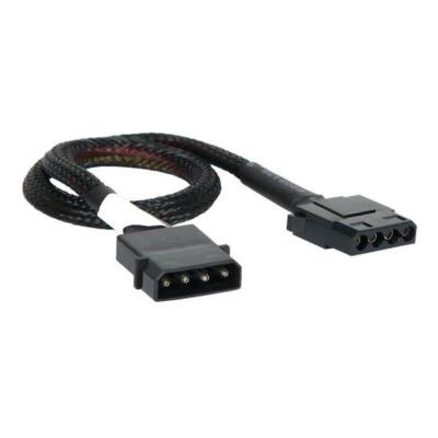 1FT Akasa Molex 4-Pin zu Molex 4-Pin internes Netzkabel - schwarz