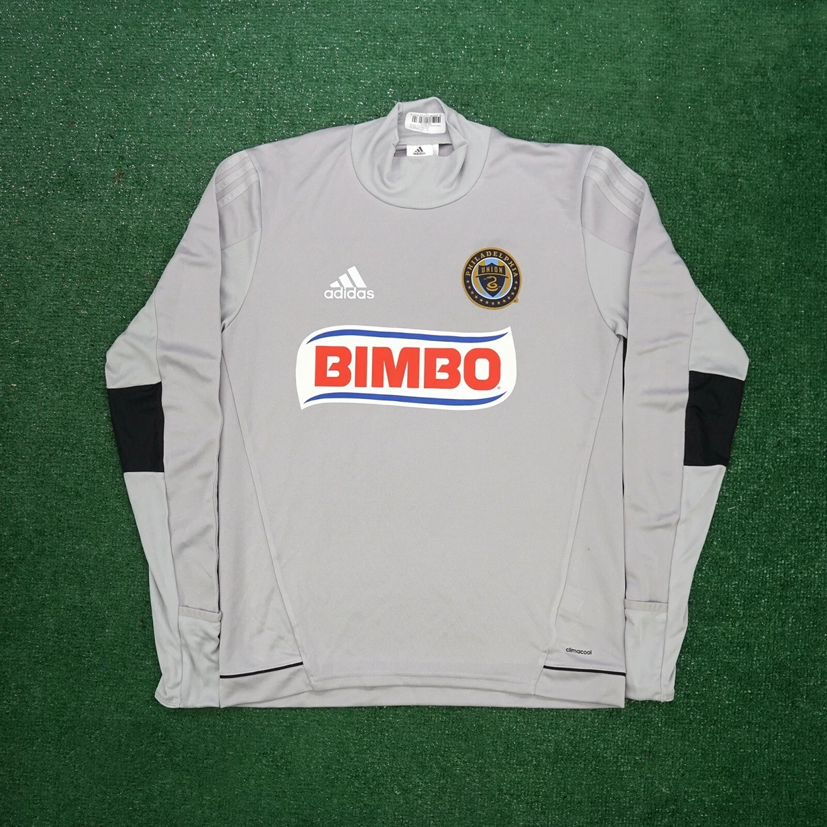Philadelphia Union Adidas Men's Grey Long Sleeve Climacool Training Jersey