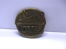 CVA Brass Belt Buckle Blackpowder Muzzleloader Guns Connecticut Valley Arms