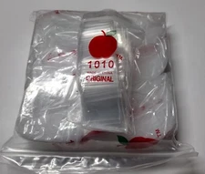 1,000 Clear APPLE BRAND BAGGIES 10 Bags of 100 ZIPLOCK 1"x1" mini bag 2mil 1010