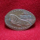 Walrus on the beach ~ SeaWorld San Diego ~ CuZn souvenir elongated penny