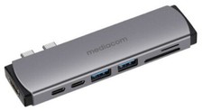 docking station ingresso doppio usb c Mediacom MD-M201 replicatore di porte