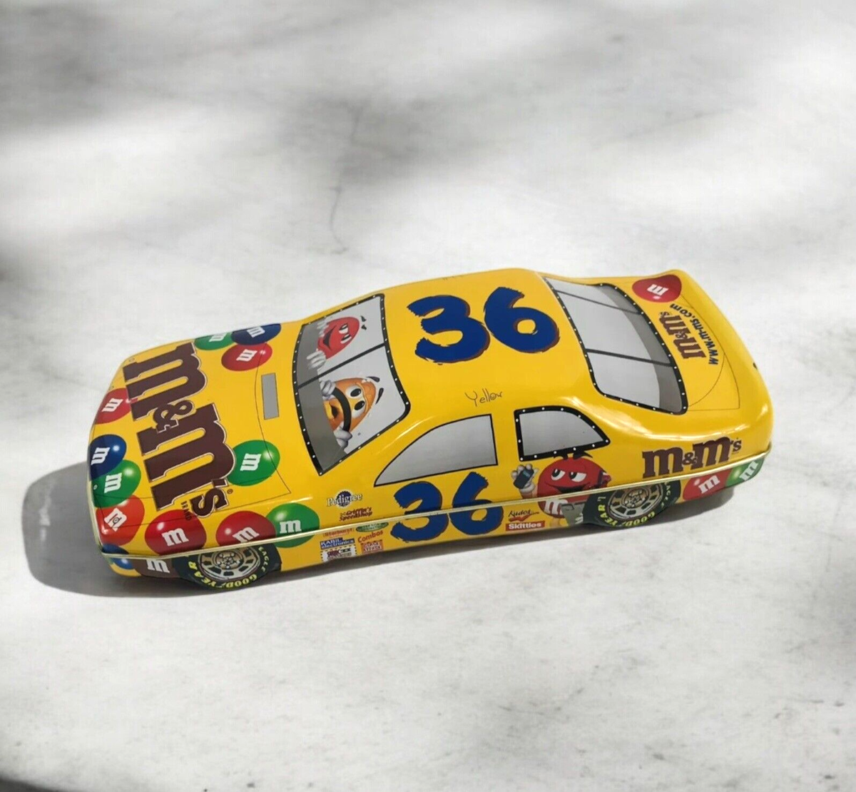 Ken Schrader #36 Yellow M&M's Car Tin Second Edition Racing Nascar