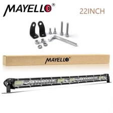 22inch LED Light Bar Spot Flood Combo for Truck SUV ATV Jeep Offroad Driving