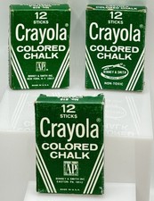 Vintage 1950's Crayola Binney And Smith Colored Chalk 3 Boxes