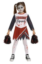 Kids Girls Zombie Cheerleader Halloween Costume Halloween Parties Outfit