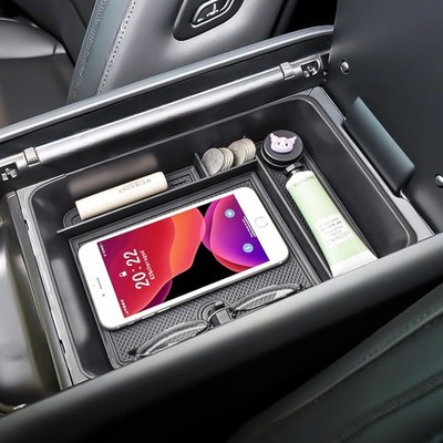 Black Organizer Tray Insert for Hyundai Santa Fe 2024-2026 Center Console Access