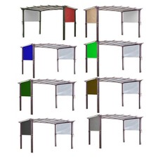 Outdoor Pergola Shade Cover 5 2 by 2m Canopy for Deck Sunshade and Porch