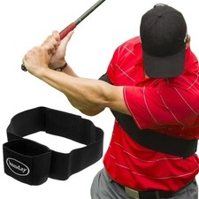 Golf Swing Training Aid Golf Arm Band Posture Motion Correction Belt Beginner OY
