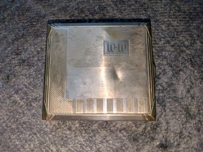 Antique Cigarette Case Art Deco Germany Kraft Alpacca! Please Read! Free Ship!