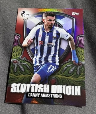 Topps SPFL on Demand 2023-24 Danny Armstrong /5 Kilmarnock Red.