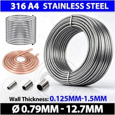 Ø 0.79mm - 12.7mm Outer Diameter A4 316 Stainless Steel Tube Pipe Coil Soft Coil