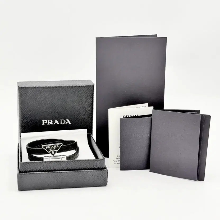 Prada Saffiano Double Strap Triangular Logo Brace… - image 6
