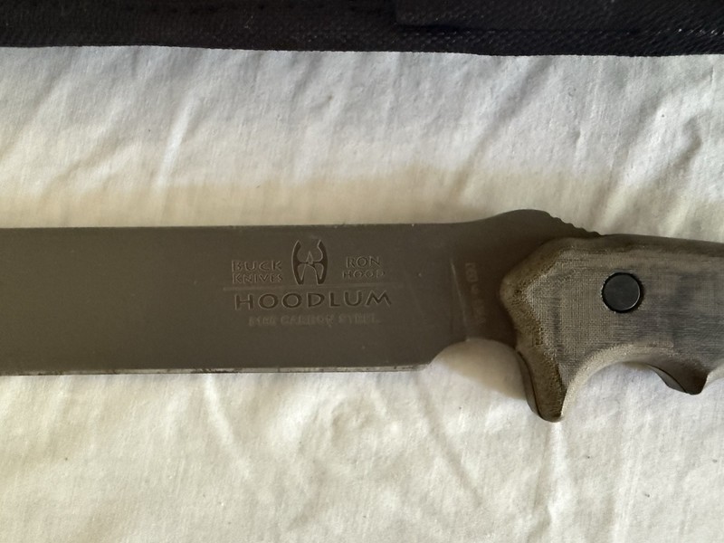 Ultra Rare Buck Knives Ron Hood Hoodlum 060 fixed blade 5160 carbon steel USA