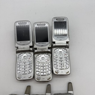 LOT OF 6 Motorola i870 - Gray and Silver Nextel Rare - UNTESTED