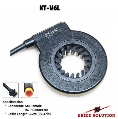 Pas Sensor Ebike KT-V6L High Sens Dual Hall Assist Sensor Buchse Stecker Geschwindigkeit
