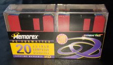 New Sealed Box 20 Memorex 3.5 HD Rainbow Pack Computer Disks IBM Format with Box